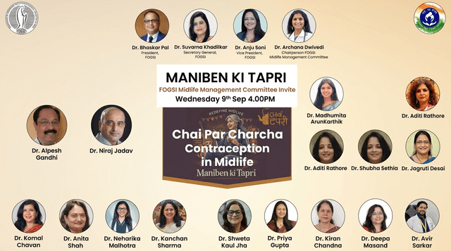 FOGSI Webinars Tea Discussion: Contraception in Midlife